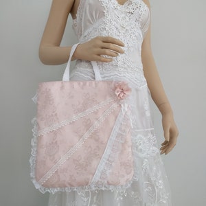 Pink - Handcrafted Jacquard Cotton Hand Bag