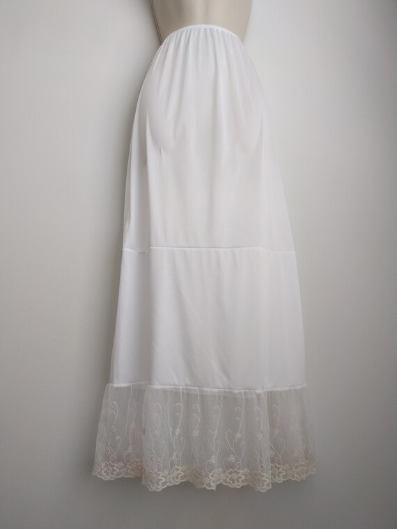 Slip Extender - Ivory Embroidered Lace Trim Long Slip, Lace Slip Extender,  Lace Skirt Extender - XS S M L XL XXL - Etsy