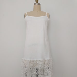 Shirt Extender White Lace Camisole Top Slip Extender Dress - Etsy