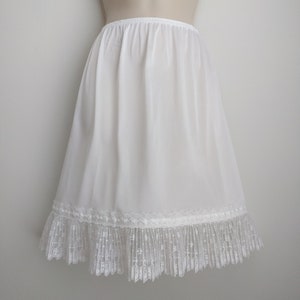 Cream Pleated Lace Ruffle Trimmed Slip Slip Extender Also - Etsy