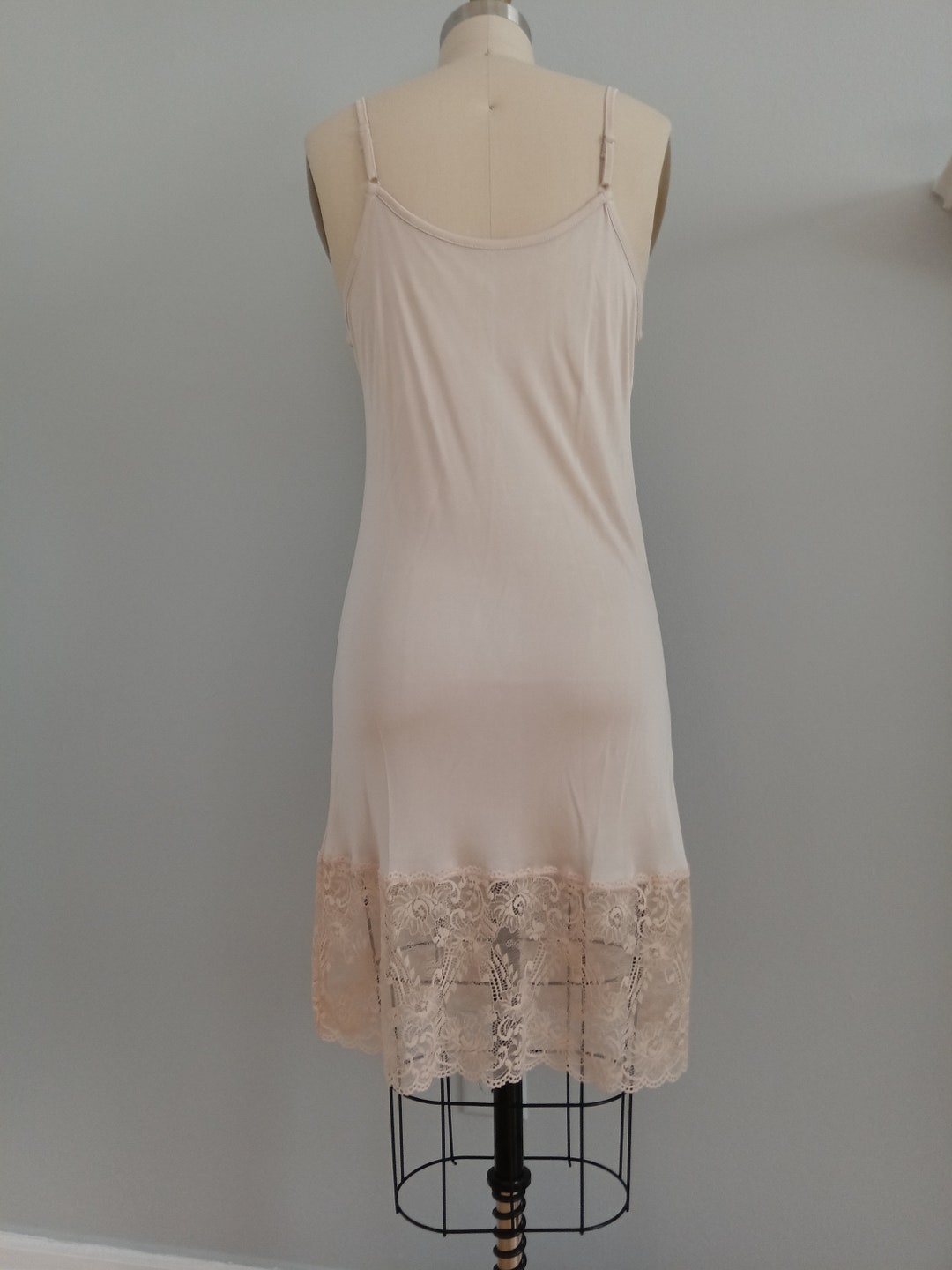 Ivory Lace Full Slip Extender, Top Slip Extender, Shirt Extenders