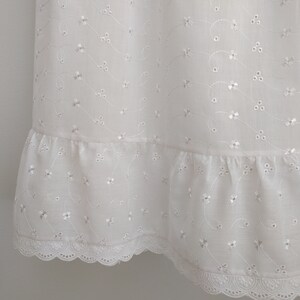 Slip Extender Scalloped Eyelet White Cotton Tiered Petticoat - Etsy