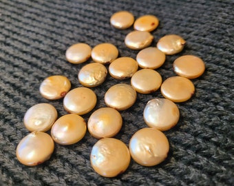 Coin Pearl 13mm Champagne