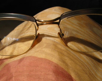 VINTAGE EYEGLASSES RETRO 70s Diva Style Cat Eye Eyeglasses