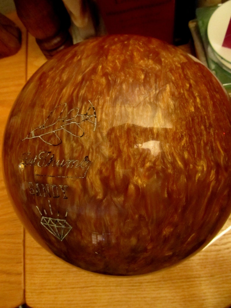 Bowling Ball Vintage 1970's Tiffany 300 Bowling Ball 12LB Etsy