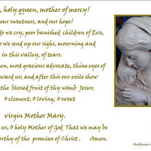 Hail Holy Queen Prayer , Blessed virgin Mother Mary, PDF Download image 2