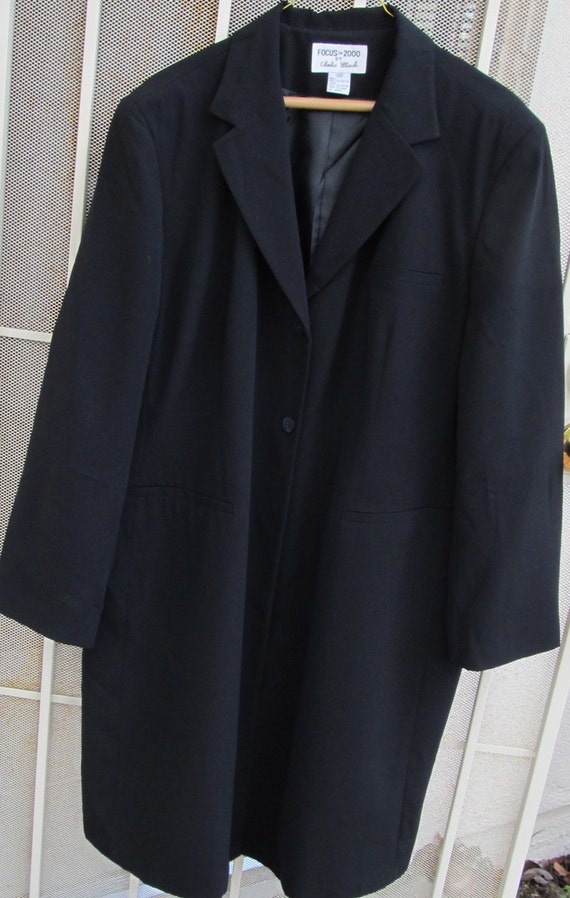 Womens Coat Black Full Size  Gal/  Charles Glueck 