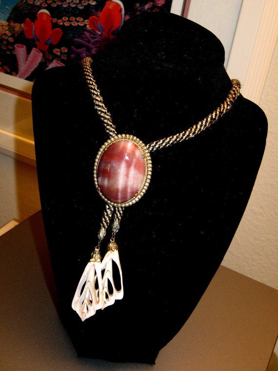 AGATE  Bolo  1960's  Unique  / Exquisite Agate Bo… - image 3