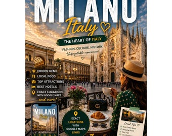 MILAN Travel Guide PDF | Italy Itinerary, Hidden Gems, Hotels, Fashion & Google Maps