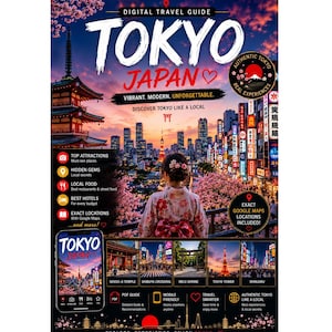 Przewodnik po Tokio w formacie PDF | Plan podróży po Japonii, ukryte perełki, jedzenie i mapy Google