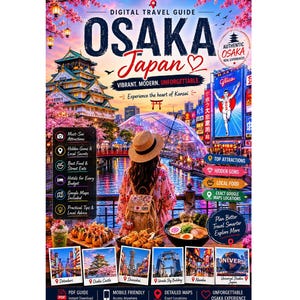 Reseguide till OSAKA i PDF-format | Resplan för Japan, dolda pärlor, mat och Google Maps