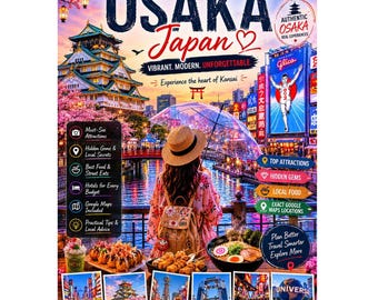 OSAKA Travel Guide PDF | Japan Itinerary, Hidden Gems, Food & Google Maps