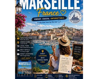 MARSEILLE Travel Guide PDF | France Itinerary, Hidden Gems, Calanques & Google Maps