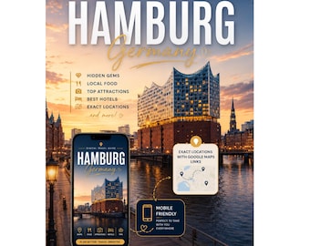 HAMBURG Travel Guide PDF | Germany Itinerary, Hidden Gems, Hotels, Local Food & Google Maps