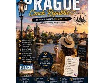 PRAGUE Travel Guide PDF | Czech Republic Itinerary, Hidden Gems & Google Maps