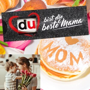 Filz Duplo Geschenkverpackung personalisiert – Vatertag, Muttertag, Geburtstag – Beste Oma, Opa, Tante, Onkel – Schokoriegel Hülle image 2
