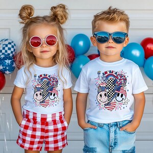Retro 4th of July Shirt, 4th of July Kids Tee, America Retro T Shirt, Patriotic Shirts For Kids, USA Tee, Independence Day Shirt