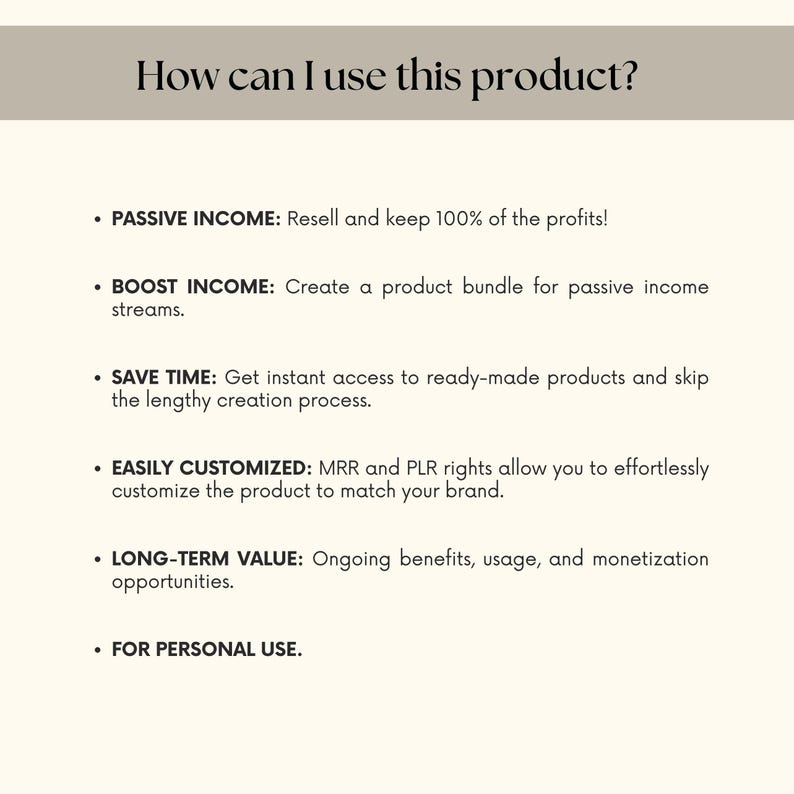 Ultimate Digital Product Ebook PLR MRR Bundle Passive Income, MRR ...