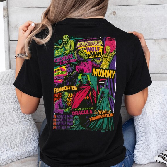 universal monsters hoodie Universal Monsters Dark Universe Monsters Comic Strip Hoodie Multi / MD