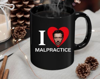 Kubek „Kocham malpractice”, kubek na kawę z serialu Dr. House