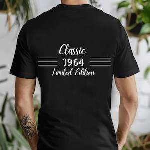 60er Geburtstags-Auto-Besitzer Geschenk, klassisches 1964 Auto-Liebhaber-Shirt, 60er Retro Vintage Geschenk, 60er Mechaniker-Geschenk, geboren 1964 Geschenk für Männer