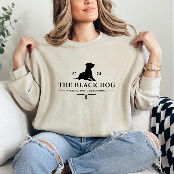 The Black Dog Sweatshirt: Poet Crewneck - New Album Hoodie