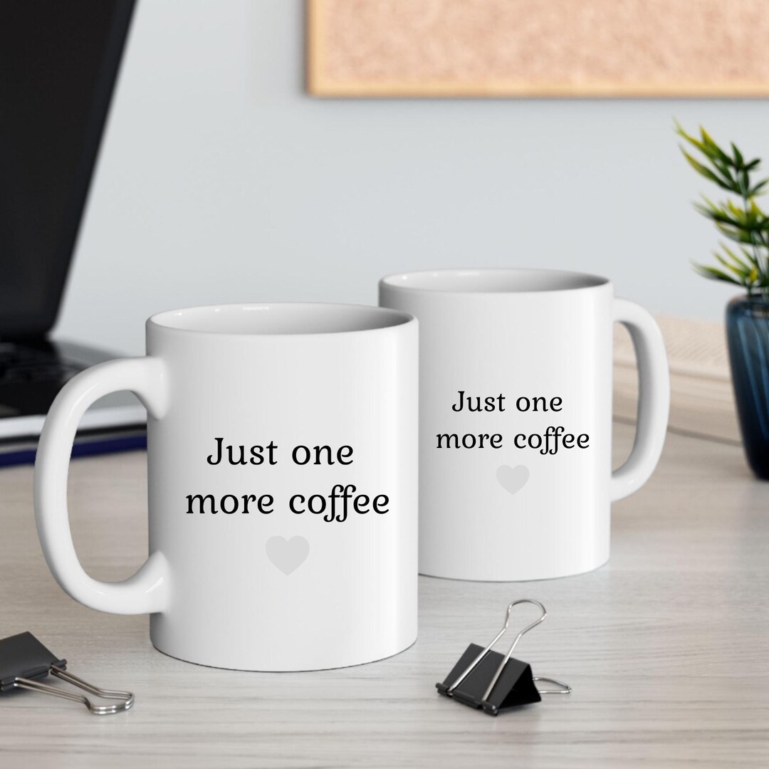 Onenote Mug Just One More Coffee Mug, Minimalist Book Lover Gift - Etsy