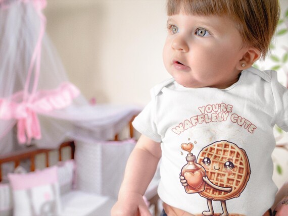 You're So Waffle-y Cute Infant Bodysuit | Adorable Waffle Design | Sizes Newborn-24M | Multiple Colors
