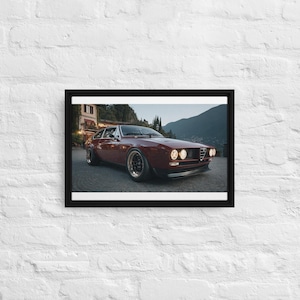 Alfa Romeo GTV Framed canvas