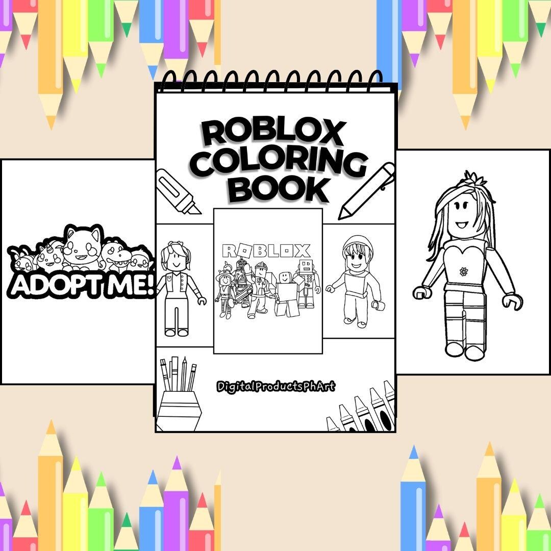 28 Roblox Coloring Book, Roblox Coloring Pages, Digital Coloring Book ...
