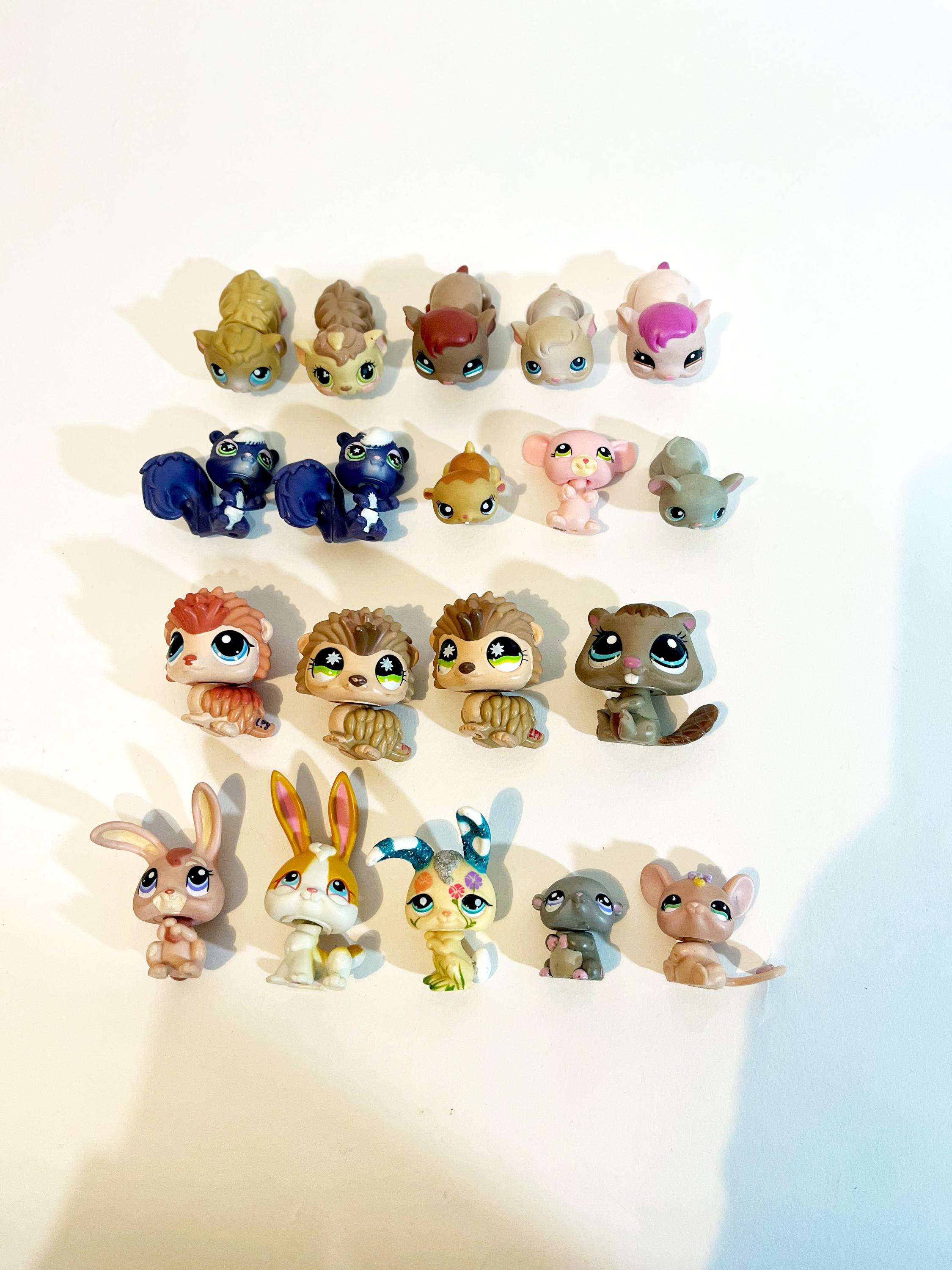 Authentic LPS Hasbro Littlest Pet Shop 19 Rodents: Guinea Pig, Skunk ...