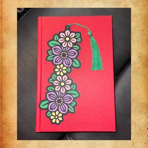Hand crafted Floral Bookmark with Tassel