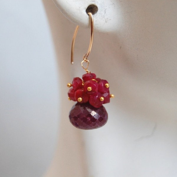 Cute little Ruby earrings