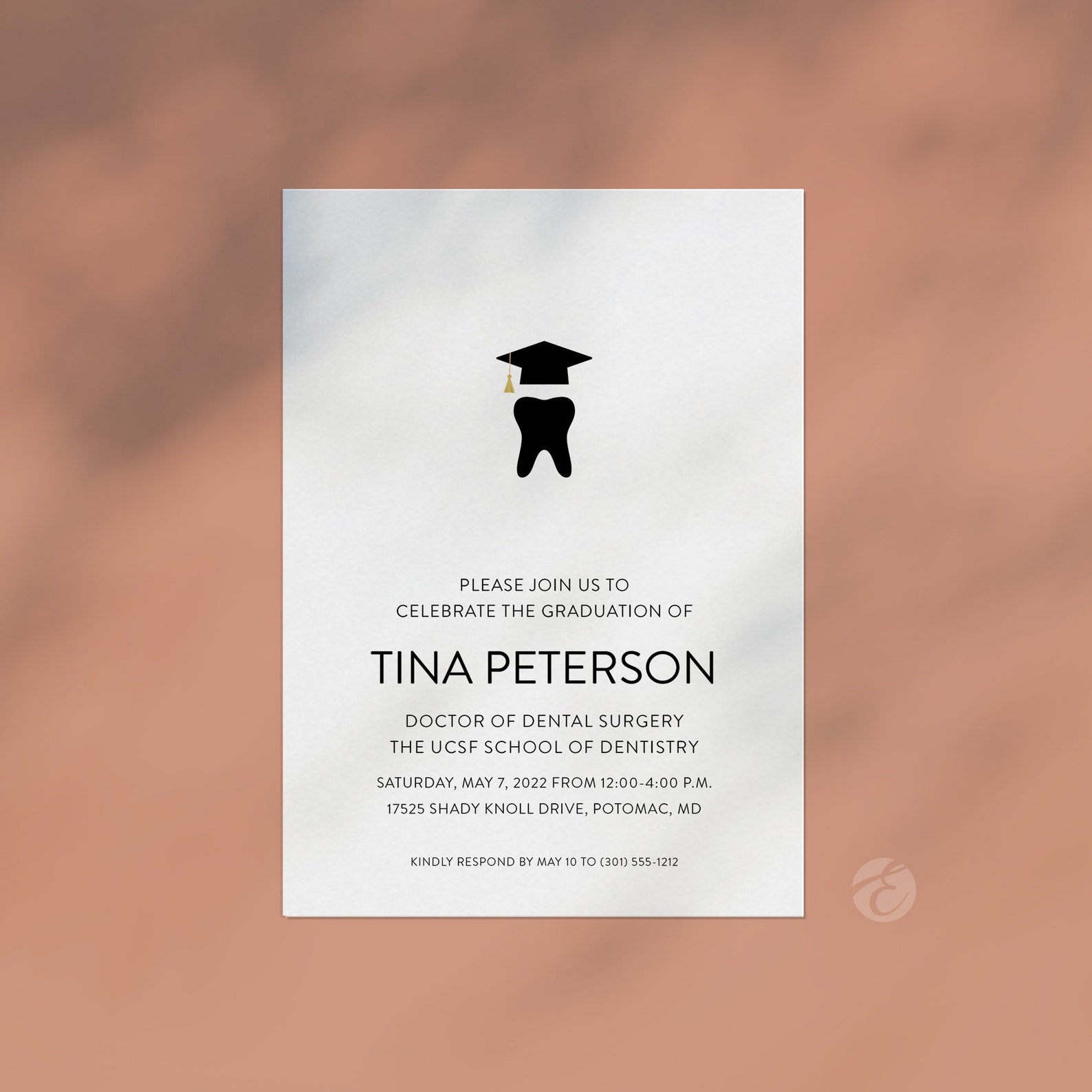 Dentist Graduation Party Invitation Dental Assistant Grad Etsy