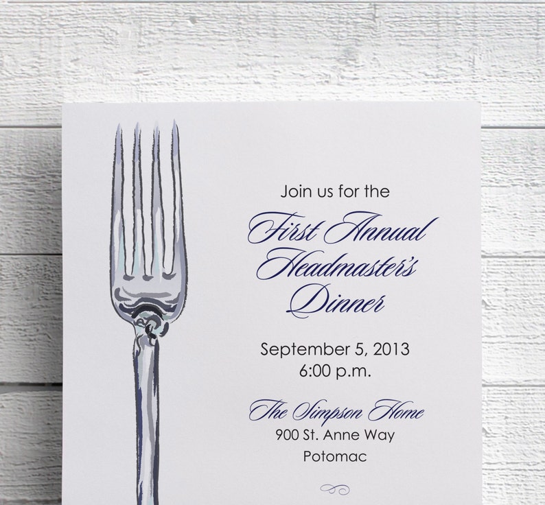 Corporate Dinner Invitation Company Dinner Invitation | Etsy