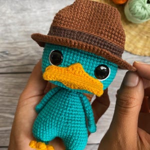 Perry Crochet Pattern PDF – Amigurumi Platypus Toy – Inspired Plush DIY – Cute Animal Pattern – Instant Download