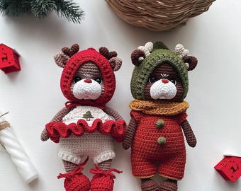 Little Deer Crochet Pattern PDF – Amigurumi Fawn Toy – Woodland Animal Plush – Cute Baby Deer – Instant Download