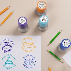 Custom Teacher Stamps Feedback Stamp,Custom Teacher Stamp, Personalized Teacher Stamp, Custom Teacher Grading Stamp,Classroom,Check By Stamp