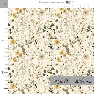 Beautiful floral fabric pattern with flower blooms. Made in the USA. Shop now at American Fabric Prints.