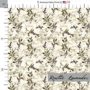 Rustic lavender fabric. Made in the USA. Shop now at American Fabric Prints.