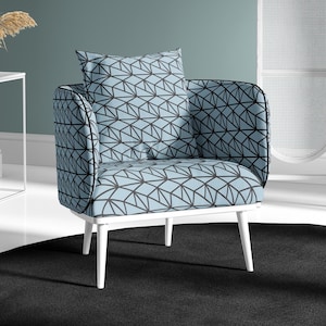 Modern Web Geometric Upholstery Pattern Fabric, Choose Your Color, Upholstery Fabric by the Yard, Custom Made Fabric, Geometric Fabric