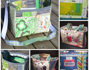 CUSTOM quilted travel bag : great tote for teachers | artists | sewists | knitters