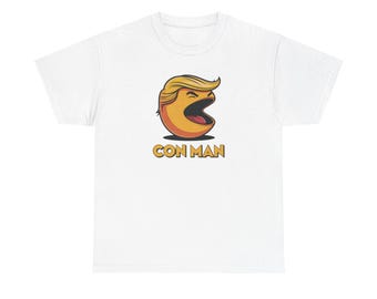 Betrüger Parodie Pacman Stil Anti Trump Satire T-Shirt