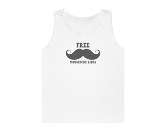 Free Moustache Fahres Tank Top - Lustiges Gay Pride Shirt - Retro Herren Muskelshirt für Festivals und Parties