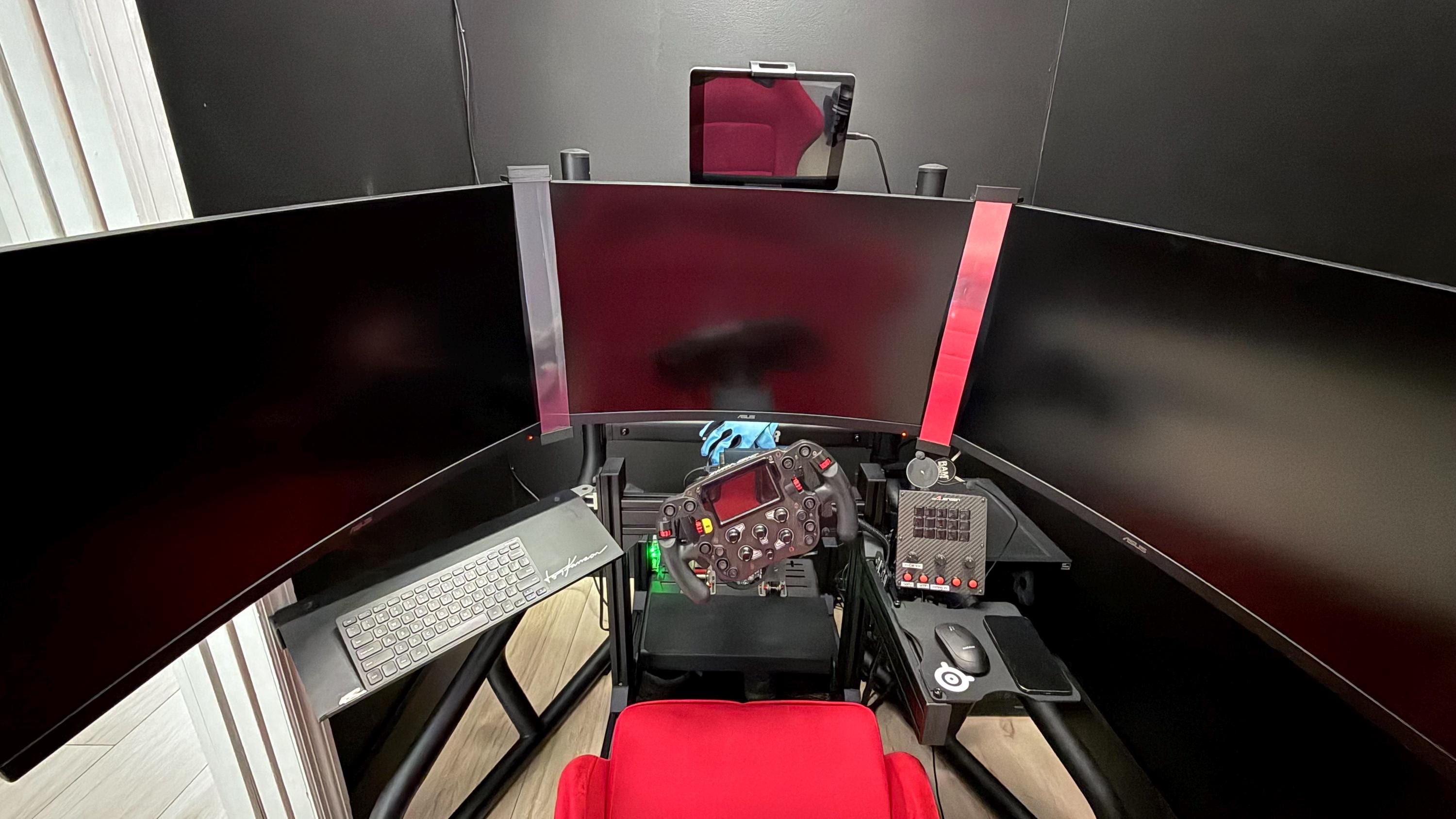 Custom Fit Bezel Free kit for monitors, curved, flat screens, racing simulators, flight simulators, simrace. All sizes 27"32"43”