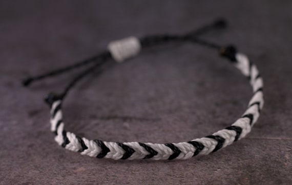 BlackGraySilver Beach Bracelets