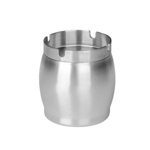 Cenicero de barril de acero inoxidable sin olor: diseño elegante, con tapa y multiusos (automóvil, hogar, oficina, jardín)