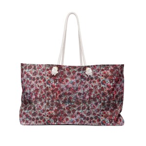 Chic Floral Weekender Bag, Stylish Travel Tote, Perfect for Getaways, Beach Days, Gifts for Her, Weekend Adventures
