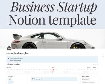 Notion Dashboard for Businesses and Startups: All-in-One Business and Shop Planner (Digital Download))
