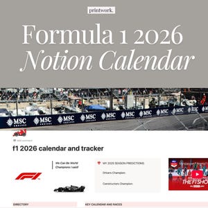 Calendario y seguimiento de la temporada 2026 de F1, panel de control de Fórmula 1